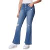 imageWallFlower Womens Flirty Curvy Super Flare High Rise Insta Stretch Juniors JeansCedar