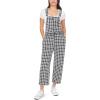 imageWallFlower Womens French Terry Jogger OverallsBlack Ivory