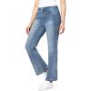 imageWallFlower Womens Juniors InstaVintage Fearless Curvy HighRise Stretch Flip Flop Flare Ankle JeansCosmic