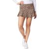 imageWallFlower Womens Knit Jersey Pull on SkirtsBlack Earthtone Ditsy Floral
