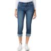 imageWallFlower Womens Luscious Curvy 235quot Crop MidRise Bling Insta Stretch Juniors Standard and PlusClarke Wash