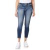 imageWallFlower Womens Luscious Curvy Ankle MidRise Insta Stretch Juniors Jeans Standard and PlusJenna