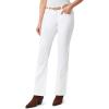 imageWallFlower Womens Luscious Curvy Belted Bootcut MidRise Insta Stretch Juniors JeansWhite