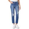 imageWallFlower Womens Mom Curvy Ankle Denim HighRise Insta Stretch Juniors JeansMirabelle