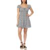 imageWallFlower Womens Nikki Rayon Challis Prairie Mini DressBlack Ditsy Floral