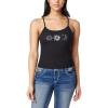imageWallFlower Womens Skye Yummy Rib Cami Tank TopBlack Night