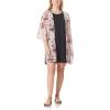Pink Classic Floral With Black Dress