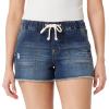 imageWallFlower Womens Tomboy Jogger Shorts Denim MidRise Insta Stretch JuniorsSummer