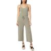 imageWallFlower womens Becca Yummy Rib Retro Crop JumpsuitVetiver