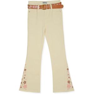 imageWallFlower Girls Jeans for Kids  5 Pocket Denim Pants for GirlsWhite Floral