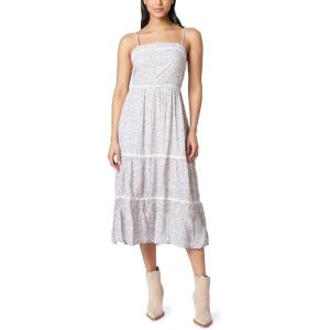 imageWallFlower Womens Adele Rayon Tiered Maxi DressSnow White