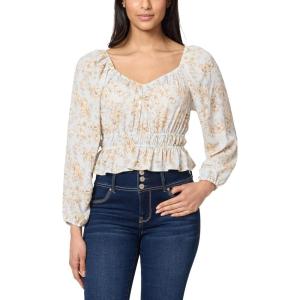 imageWallFlower Womens Alexandra Long Sleeve Sweetheart Blouse TopPlein Air