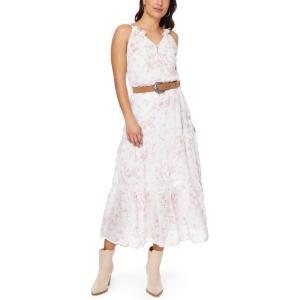 imageWallFlower Womens April Chiffon Belted Maxi DressSugar Swizzle