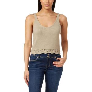 imageWallFlower Womens Aria Pointelle Sweater Knit Tank TopDewkist