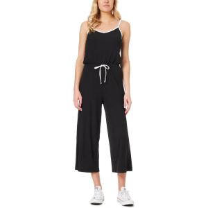 imageWallFlower Womens Becca Yummy Rib Retro Crop JumpsuitBlack Night