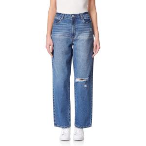 imageWallFlower Womens Boyfriend Straight Denim HighRise Insta Classic Juniors JeansLaurel