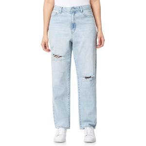 imageWallFlower Womens Boyfriend Straight Denim HighRise Insta Classic Juniors JeansWellie