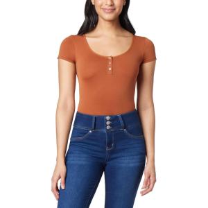 imageWallFlower Womens Chandler Insta Smooth Seamless Bodysuit TopMocha