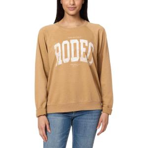 imageWallFlower Womens Dallas Oversized French Terry Graphic SweatshirtIced Coffee