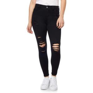 imageWallFlower Womens Fearless Curvy Ankle Denim Super HighRise Insta Vintage Juniors Jeans Sizes 017Coal