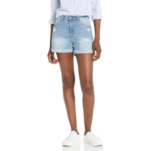 imageWallFlower Womens Fearless Curvy Denim Shorts HighRise Insta Vintage Juniors Standard and PlusGardenia