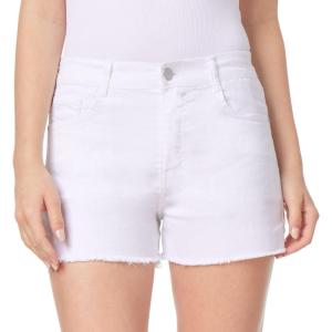 imageWallFlower Womens Fearless Curvy Denim Shorts HighRise Insta Vintage Juniors Standard and PlusWhite