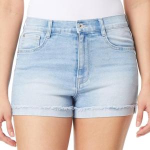 imageWallFlower Womens Fearless Curvy Denim Shorts HighRise Insta Vintage Juniors Standard and PlusWilma