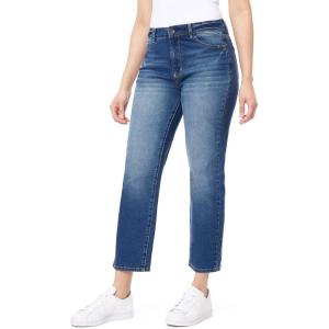 imageWallFlower Womens Fearless Curvy Straight Denim Super HighRise Insta Vintage Juniors JeansEzra
