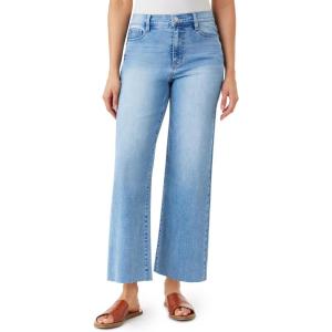 imageWallFlower Womens Fearless Curvy Wide Leg HighRise Juniors 27quot Ankle Denim and Twill PantsElle