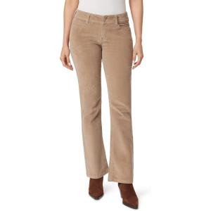 imageWallFlower Womens Feisty Curvy Low Rise Slim Flare Corduroy Juniors PantsSilver Mink