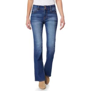 imageWallFlower Womens Flirty Curvy Flare High Rise Insta Stretch Juniors JeansPia