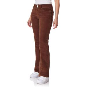 imageWallFlower Womens Flirty Curvy Flare High Rise Insta Stretch Juniors JeansTruffle