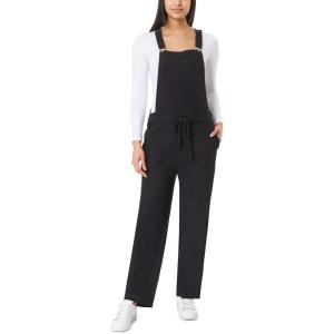 imageWallFlower Womens French Terry Jogger OverallsBlack