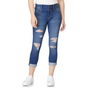 imageWallFlower Womens Juniors InstaSoft HighRise Sassy Fit Skinny Stretch Crop JeansHarper
