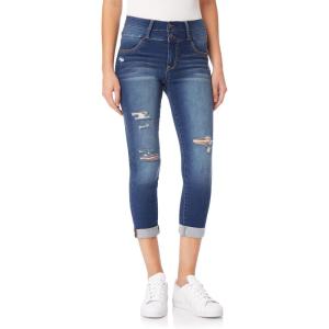 imageWallFlower Womens Juniors InstaSoft HighRise Sassy Fit Skinny Stretch Crop JeansParis