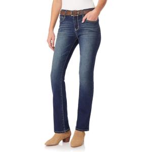 imageWallFlower Womens Legendary Slim Bootcut MidRise Belted Insta Stretch Juniors Jeans Standard and PlusEden
