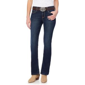 imageWallFlower Womens Legendary Slim Bootcut MidRise Belted Insta Stretch Juniors Jeans Standard and PlusEvan