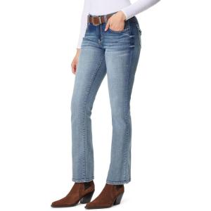 imageWallFlower Womens Legendary Slim Bootcut MidRise Belted Insta Stretch Juniors Jeans Standard and PlusIce