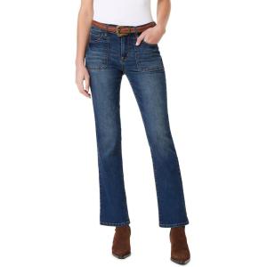 imageWallFlower Womens Legendary Slim Bootcut MidRise Belted Insta Stretch Juniors Jeans Standard and PlusSummer