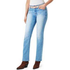 imageWallFlower Womens Luscious Curvy Belted Bootcut MidRise Insta Stretch Juniors JeansElle