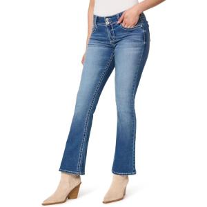 imageWallFlower Womens Luscious Curvy Bootcut MidRise Bling Insta Stretch Juniors Jeans Standard and PlusBella