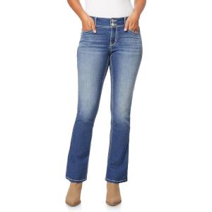 imageWallFlower Womens Luscious Curvy Bootcut MidRise Bling Insta Stretch Juniors Jeans Standard and PlusDenver