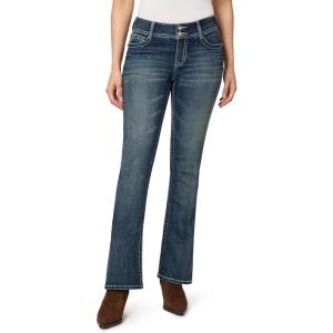 imageWallFlower Womens Luscious Curvy Bootcut MidRise Bling Insta Stretch Juniors Jeans Standard and PlusHartley