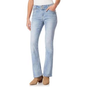 imageWallFlower Womens Luscious Curvy Bootcut MidRise Bling Insta Stretch Juniors Jeans Standard and PlusKylie