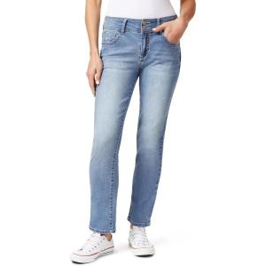 imageWallFlower Womens Luscious Curvy Straight 29quot MidRise Insta Stretch Juniors JeansElle