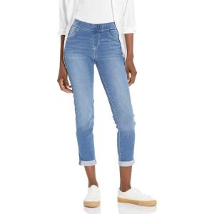 imageWallFlower Womens Pull on Denim Crop and Ankle HighRise Insta Soft Juniors Jeans Available in Plus SizeAmal Ankle