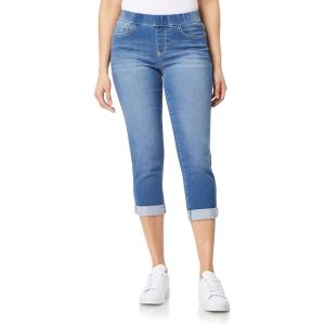 imageWallFlower Womens Pull on Denim Crop and Ankle HighRise Insta Soft Juniors Jeans Available in Plus SizeAmal Crop