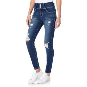 imageWallFlower Womens Sassy Skinny HighRise Insta Soft Juniors Jeans Standard and PlusIris