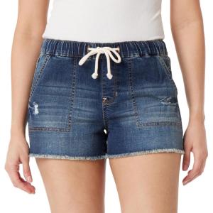 imageWallFlower Womens Tomboy Jogger Shorts Denim MidRise Insta Stretch JuniorsSummer