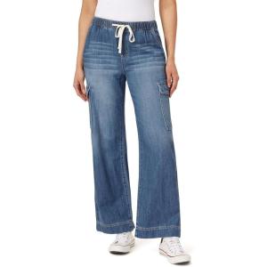 imageWallFlower Womens Tomboy Relaxed Cargo Denim MidRise Insta Stretch Juniors JeansJaylene